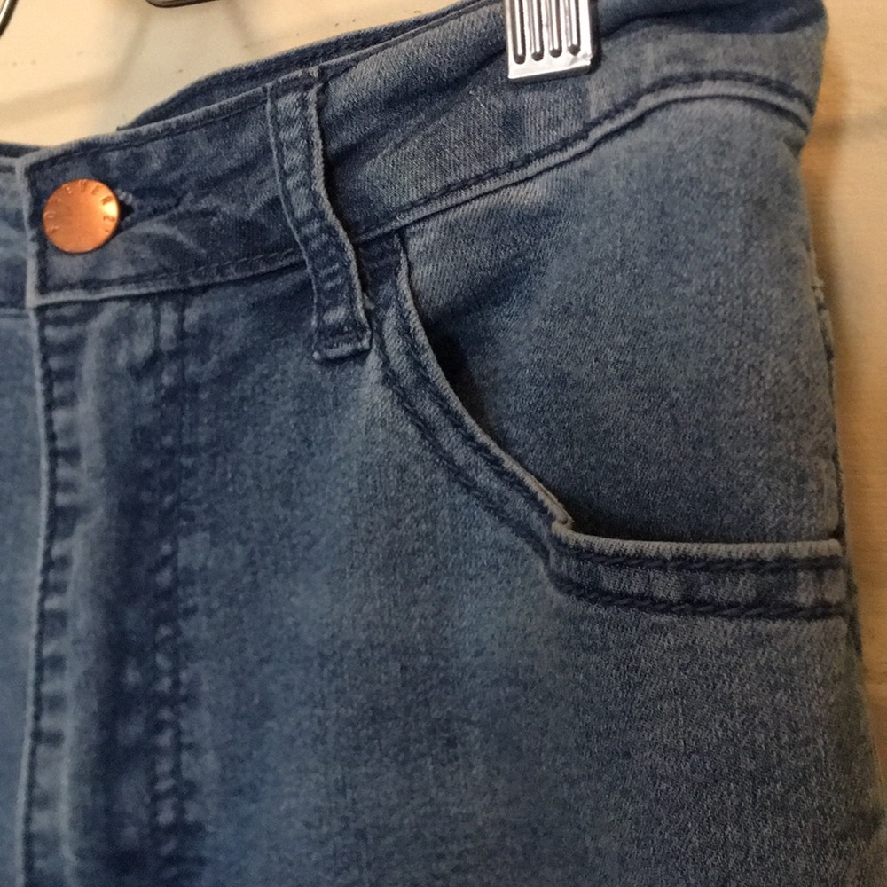High rise skinny jeans